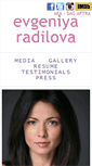 Mobile Screenshot of evgeniyaradilova.com